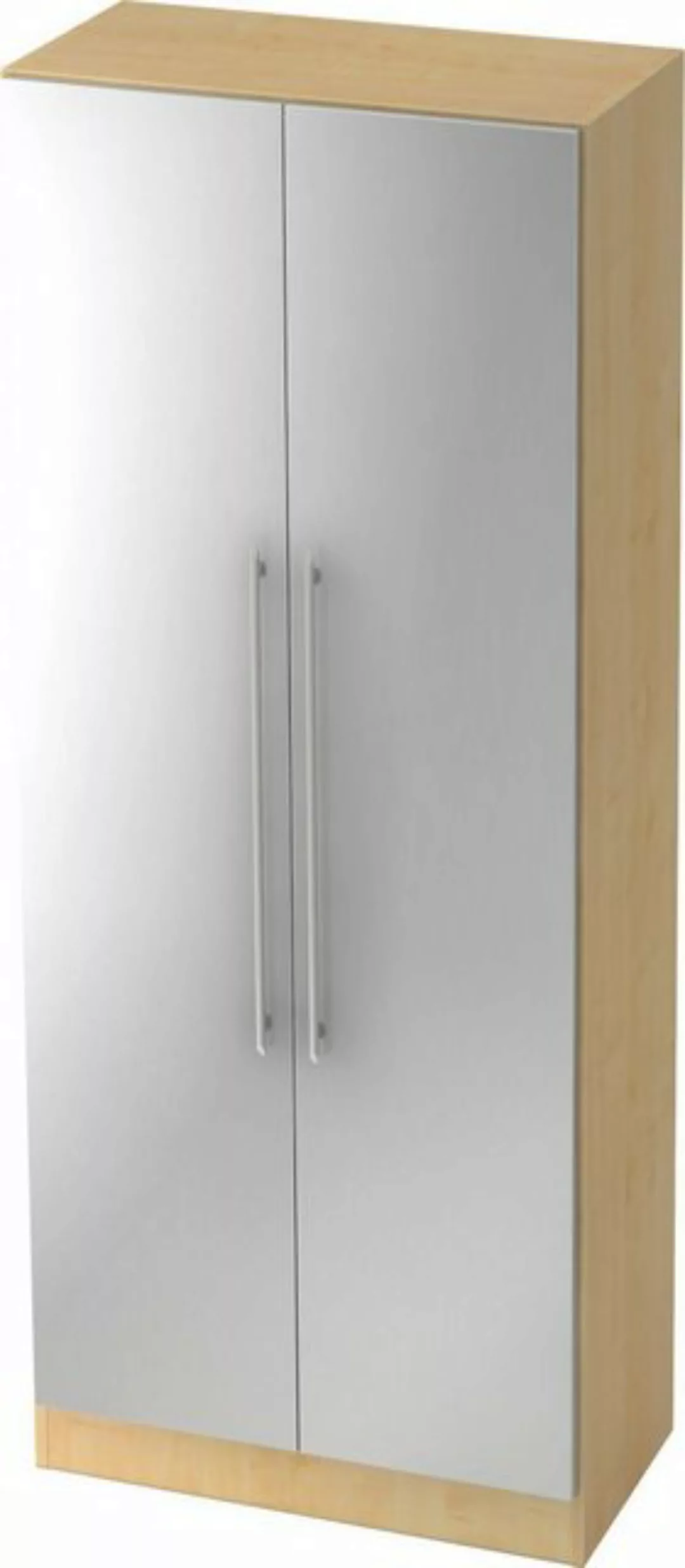 Aktenschrank Schrank Solid 5OH BxTxH 80x42x200,4cm Griff RE Ahorn/Silber günstig online kaufen