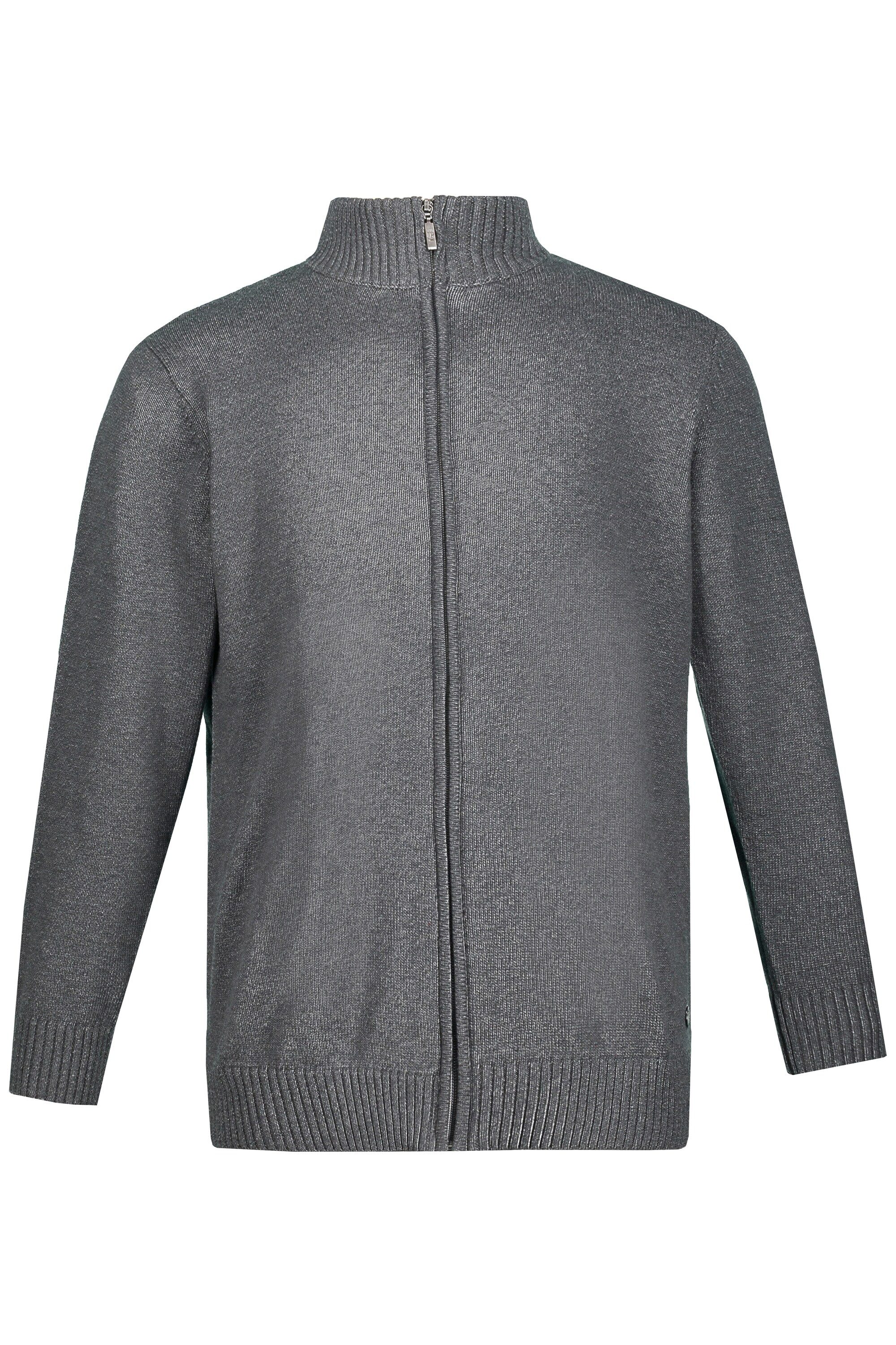 JP1880 Poloshirt Strickjacke Stehkragen Rippbündchen günstig online kaufen