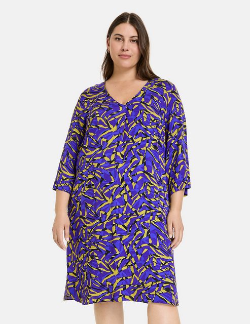 Samoon Minikleid Blusenkleid mit Alloverprint und Unterkleid günstig online kaufen
