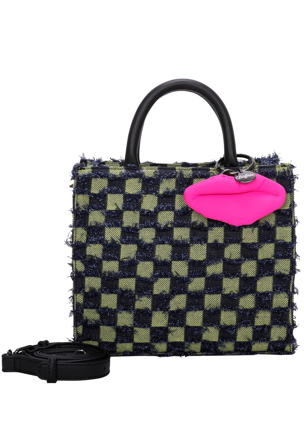 Buffalo Henkeltasche "Big Boxy Collection Fancy Squares", mit abnehmbarem A günstig online kaufen