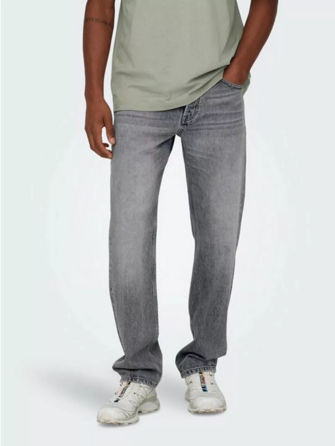 ONLY & SONS Regular-fit-Jeans Regular Fit Jeans Straight Leg Denim ONSEDGE günstig online kaufen