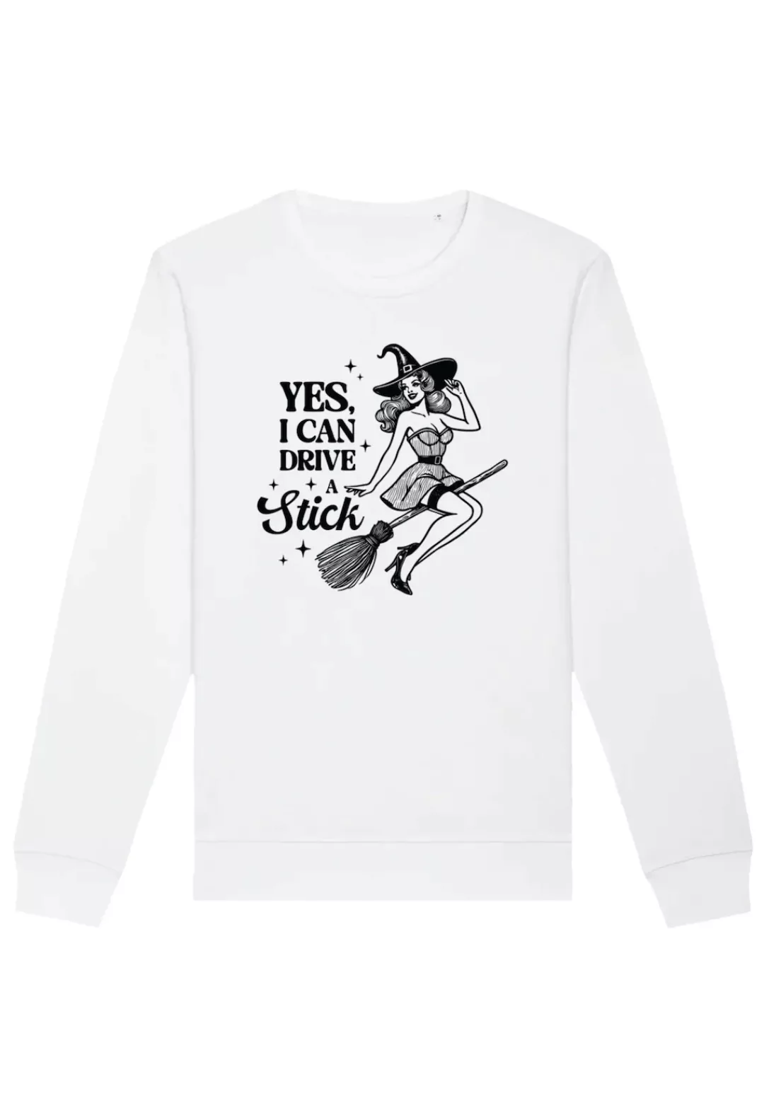 F4NT4STIC Sweatshirt "Halloween Witch yes I can drive a stick", Premium Qua günstig online kaufen