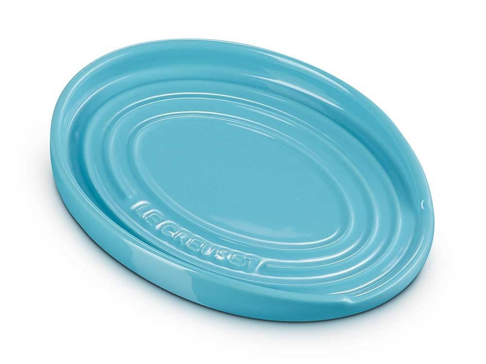 Le Creuset Kochlöffelablage Oval Kochlöffelhalter Steinzeug Karibik günstig online kaufen