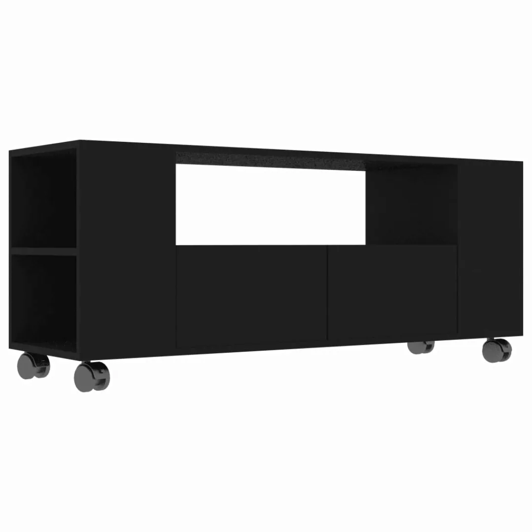 Tv-schrank Schwarz 120x35x43 Cm Spanplatte günstig online kaufen