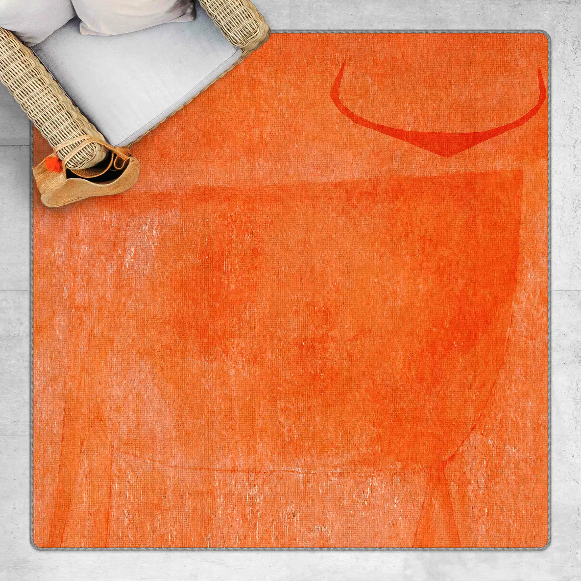 Teppich Oranger Stier günstig online kaufen