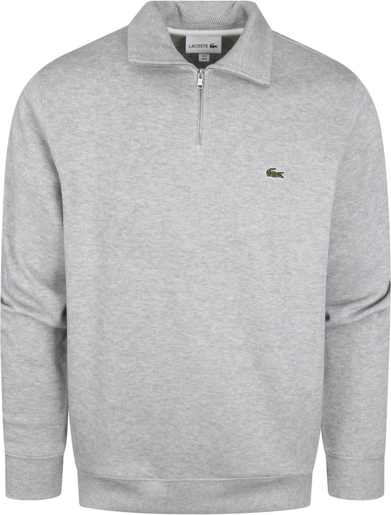 Lacoste Pullover Zipper Hellgrau - Größe M günstig online kaufen