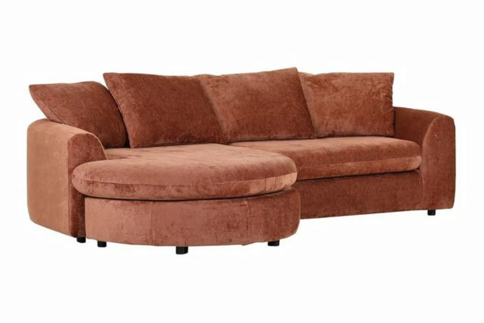 Gutmann Factory Ecksofa TOBINA, Rostbraun, Stoffbezug, inkl. 4 Kissen, B 25 günstig online kaufen