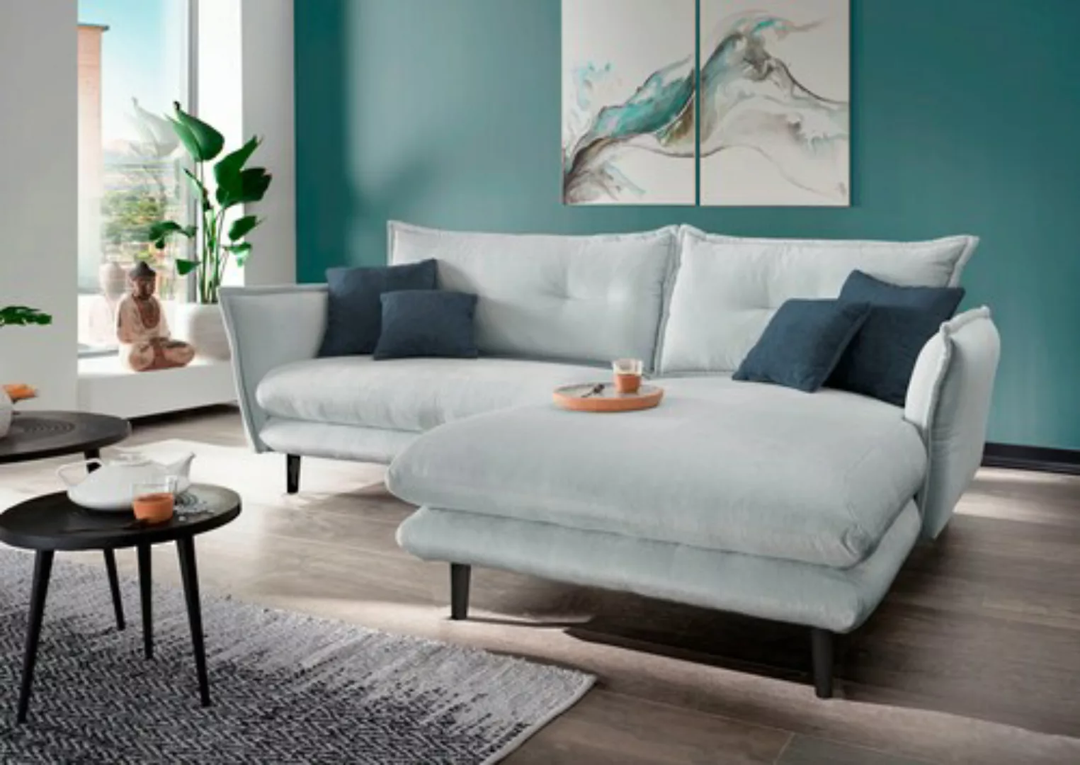INOSIGN Ecksofa »Lazio«, in verschiedenen Bezugsqualitäten und Farben liefe günstig online kaufen