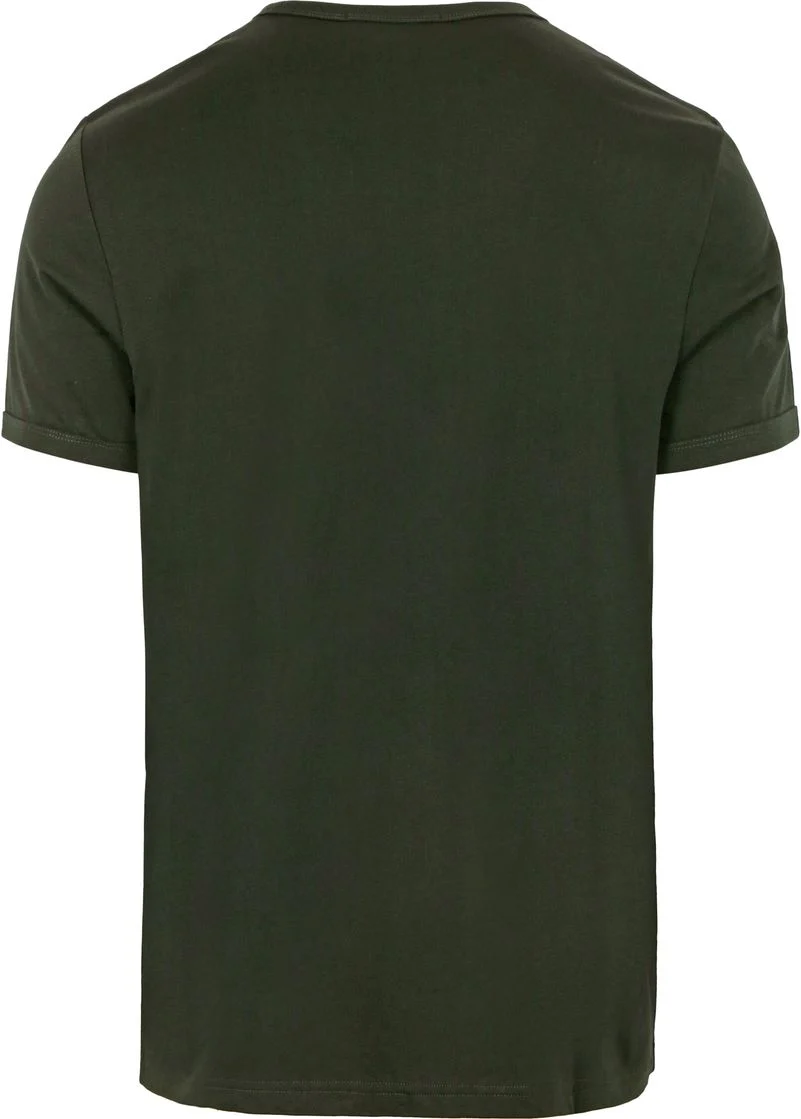 Fred Perry Ringer T-Shirt Grün T61 - Größe M günstig online kaufen
