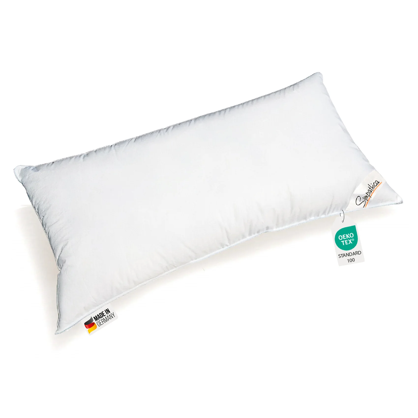 Kopfkissen Kissen 60° Wäsche Baumwollbezug Klimafaser 40x80 Allergiker günstig online kaufen