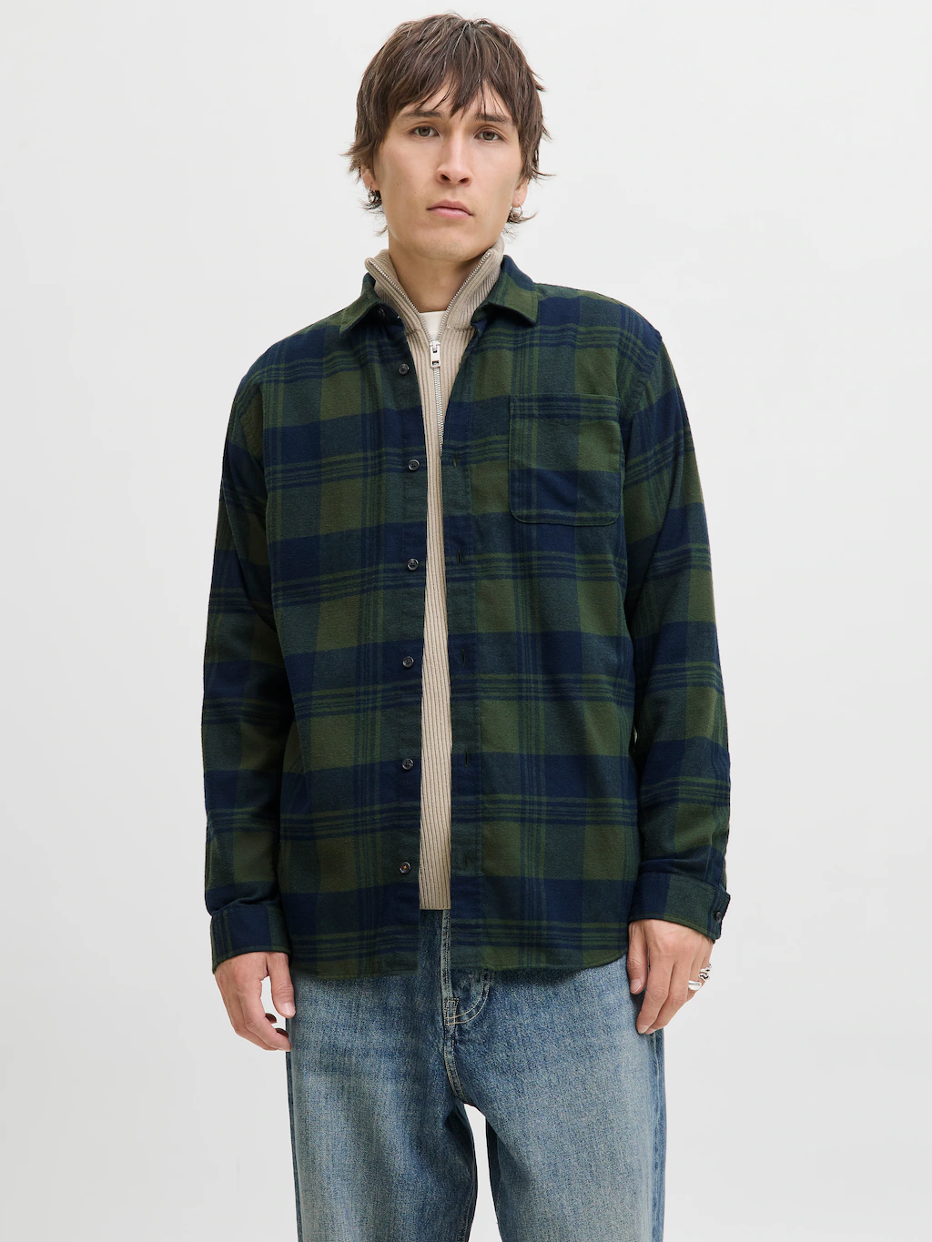 Jack & Jones Langarmhemd "JJJAMES BUFFALO SHIRT LS" günstig online kaufen
