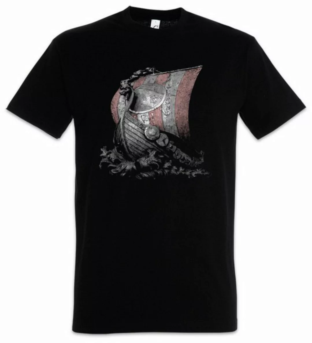 Urban Backwoods Print-Shirt Viking Ship I Herren T-Shirt Vikings Schiff Wik günstig online kaufen