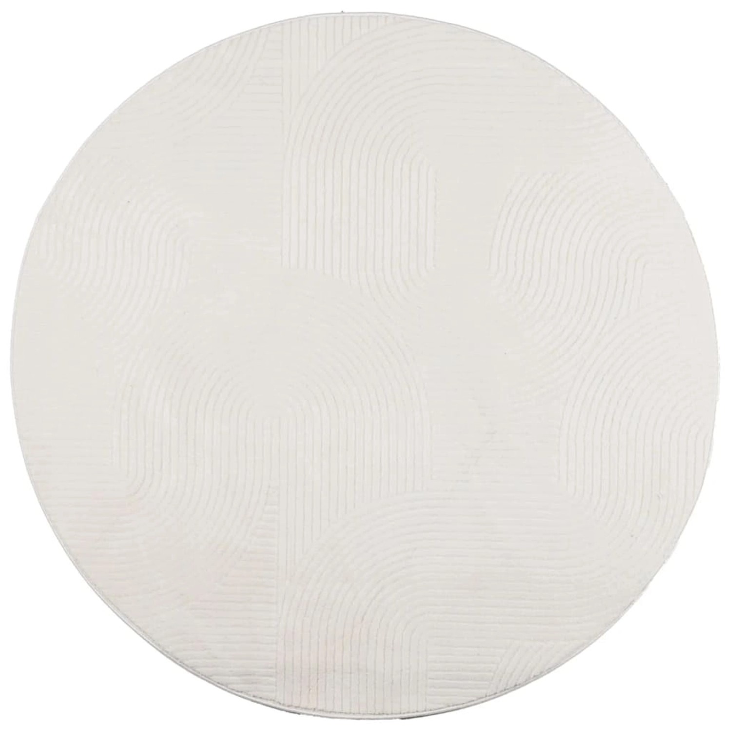 vidaXL Teppich Iza Kurzflor Skandinavischer Look Creme  100 Cm 1946298 günstig online kaufen