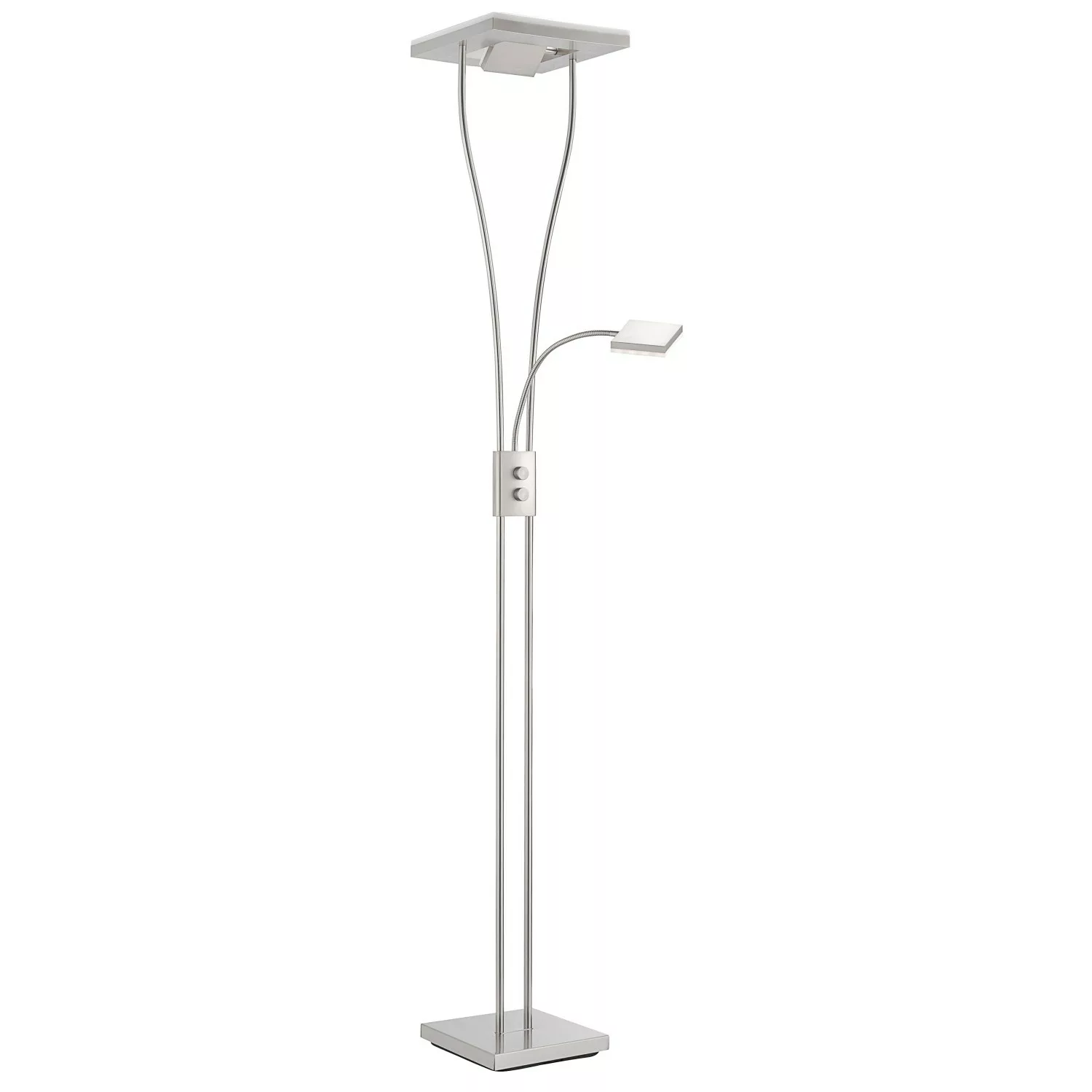 Just Light. LED-Deckenfluter Helia Stahl H: 187  bis 197,5 cm günstig online kaufen