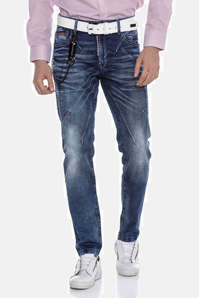 Cipo & Baxx 5-Pocket-Jeans Jeans mit modischen Ziernähten, CD676 günstig online kaufen