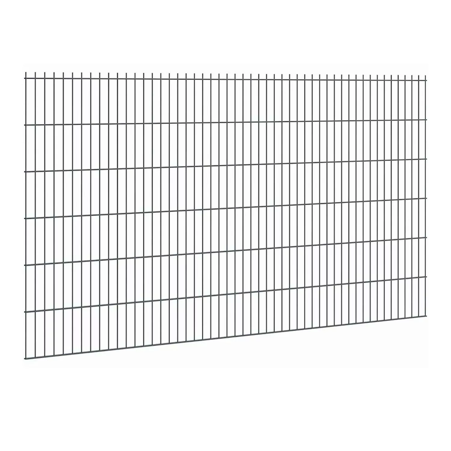 Doppelstabmattenzaun Stärke 6/5/6 Anthrazit 123 x 251 cm günstig online kaufen