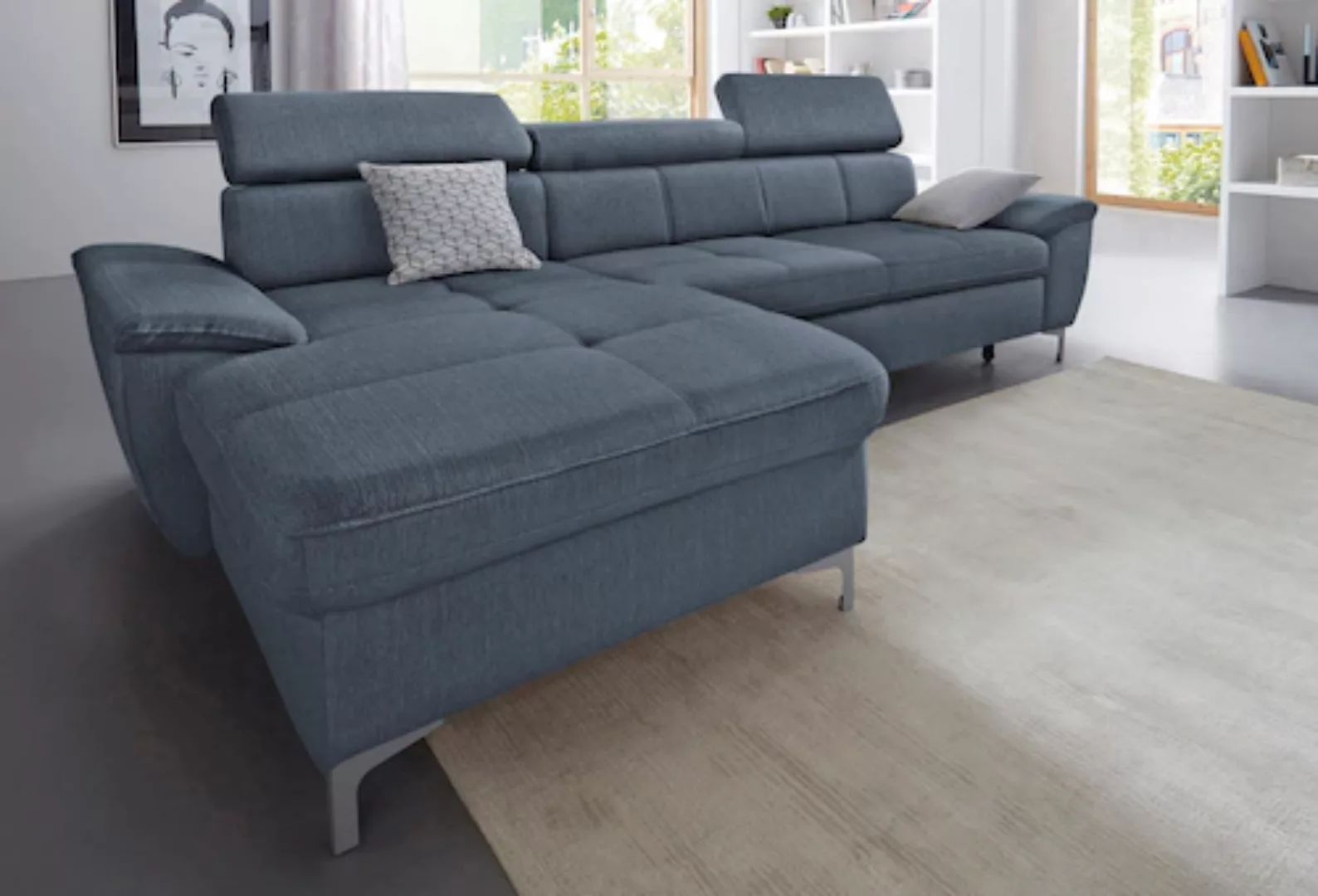 exxpo - sofa fashion Ecksofa »Azzano, L-Form«, wahlweise mit Bettfunktion u günstig online kaufen
