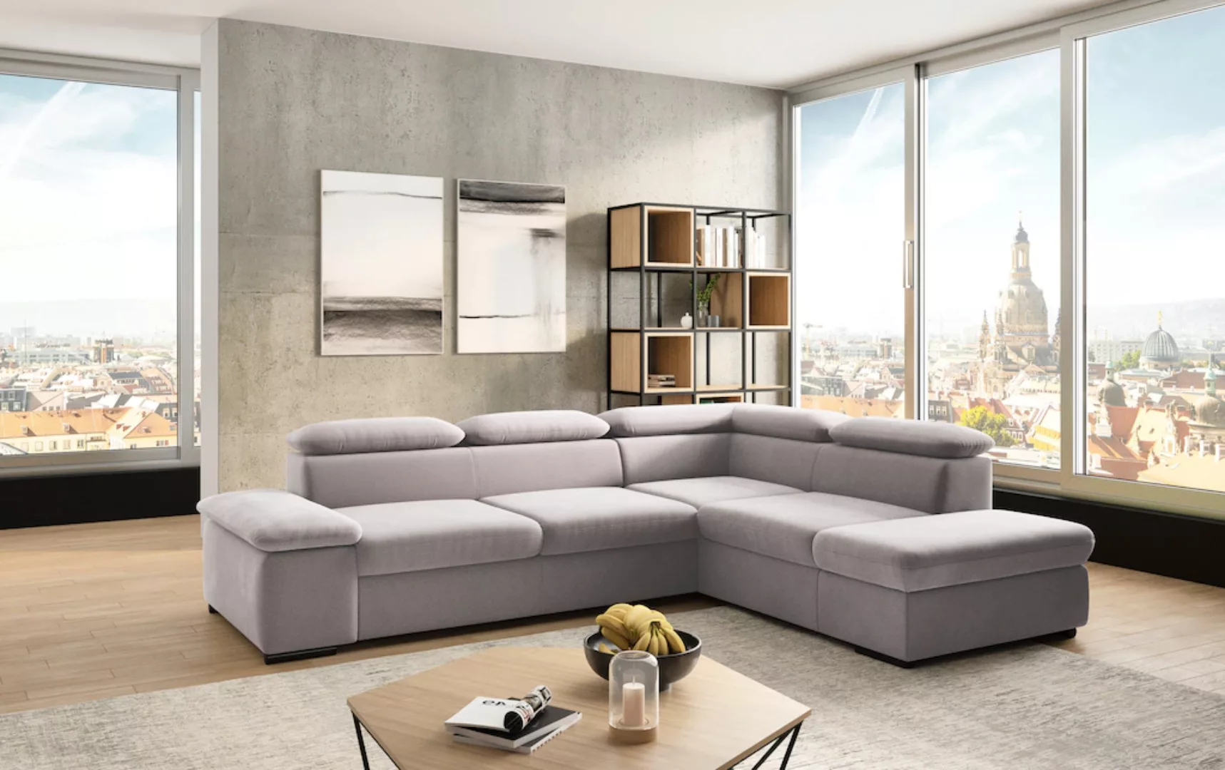 sit&more Ecksofa »Alcudia L-Form«, mit Armteilverstellung, optional Kopftei günstig online kaufen