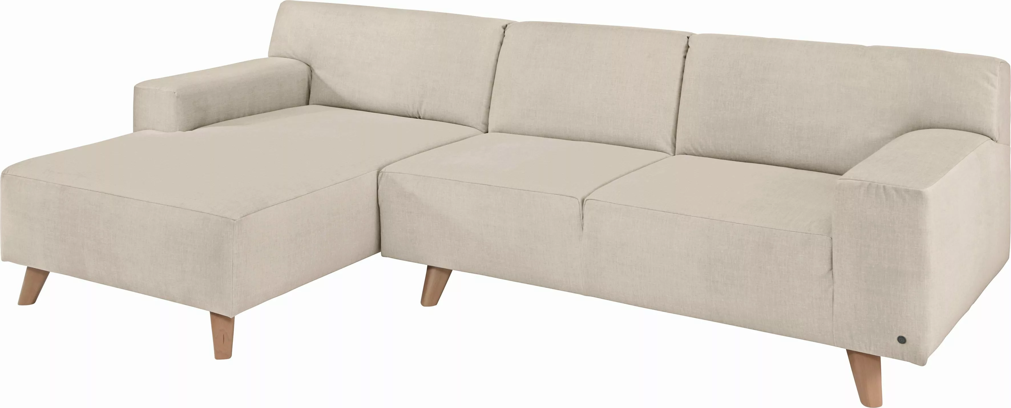 TOM TAILOR HOME Ecksofa "NORDIC PURE", mit Recamiere, im Retrolook, Füße Bu günstig online kaufen