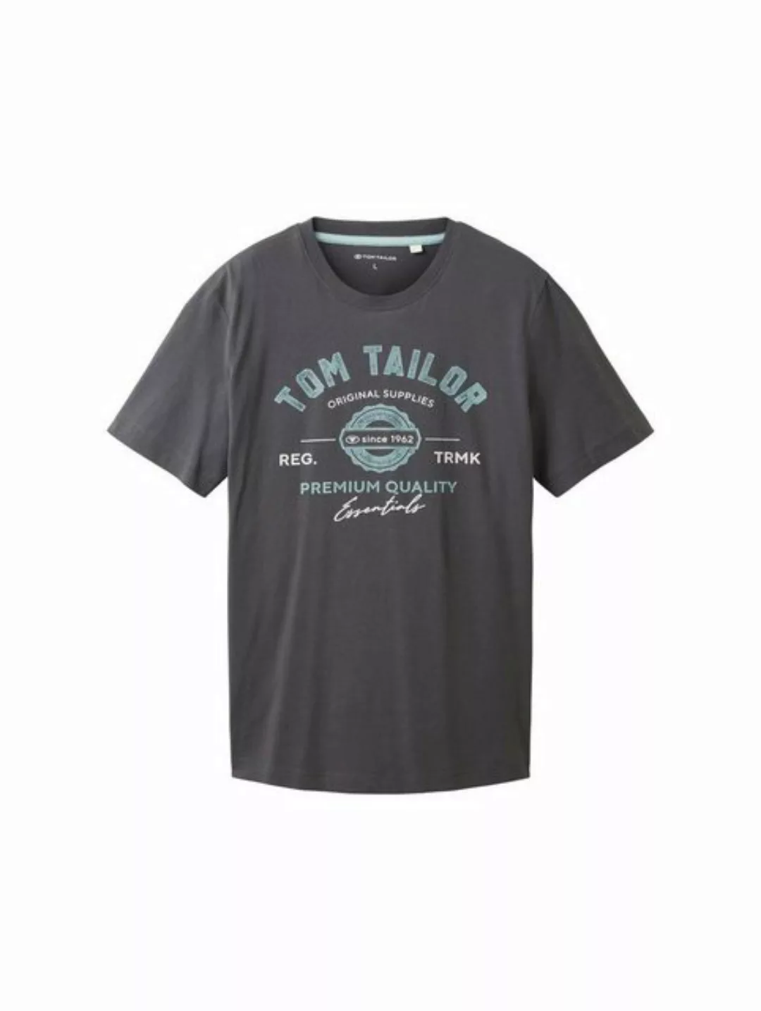 Tom Tailor Herren T-Shirt LOGO - Regular Fit günstig online kaufen