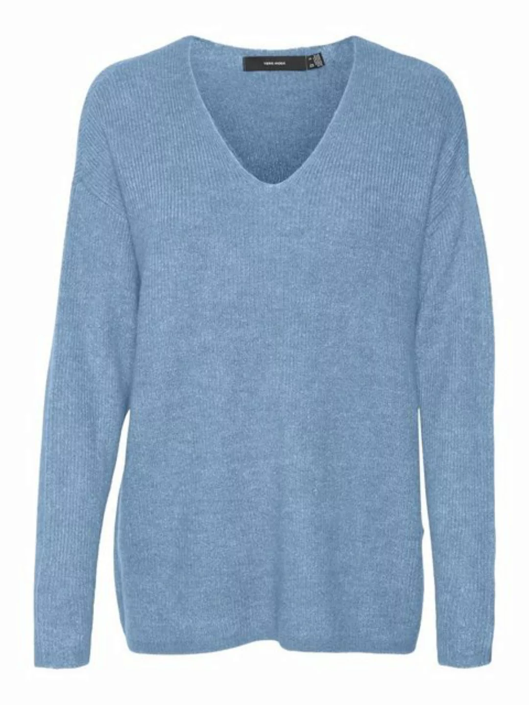 Vero Moda V-Ausschnitt-Pullover VMCREWLEFILE LS V-NECK BLOUSE NOOS günstig online kaufen