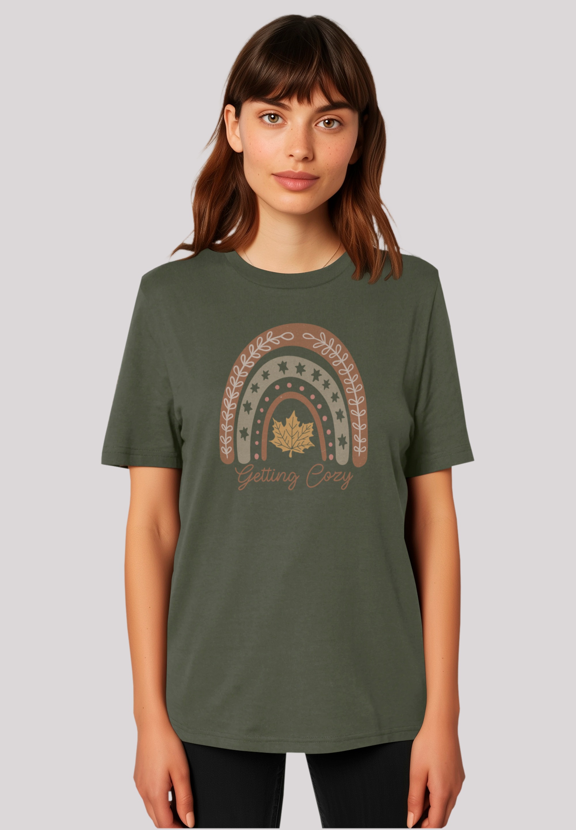 F4NT4STIC T-Shirt "Getting cozy Fall Herbst rainbow", Premium Qualität, Hal günstig online kaufen