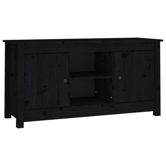 vidaXL TV-Schrank TV-Schrank Schwarz 103x36,5x52 cm Massivholz Kiefer (1-St günstig online kaufen