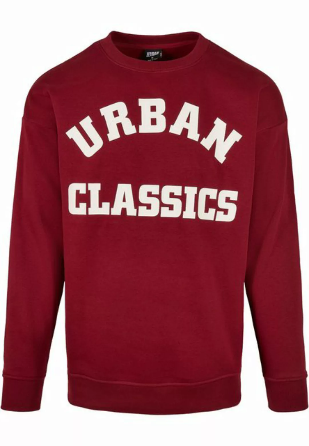 URBAN CLASSICS Rundhalspullover "Urban Classics Herren College Print Crew" günstig online kaufen