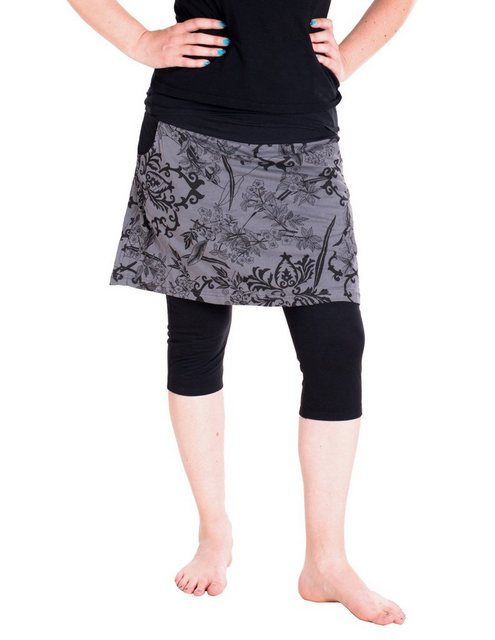 Vishes Hosenrock Mini Rock mit kurzer Hose drunter Hippie Style günstig online kaufen