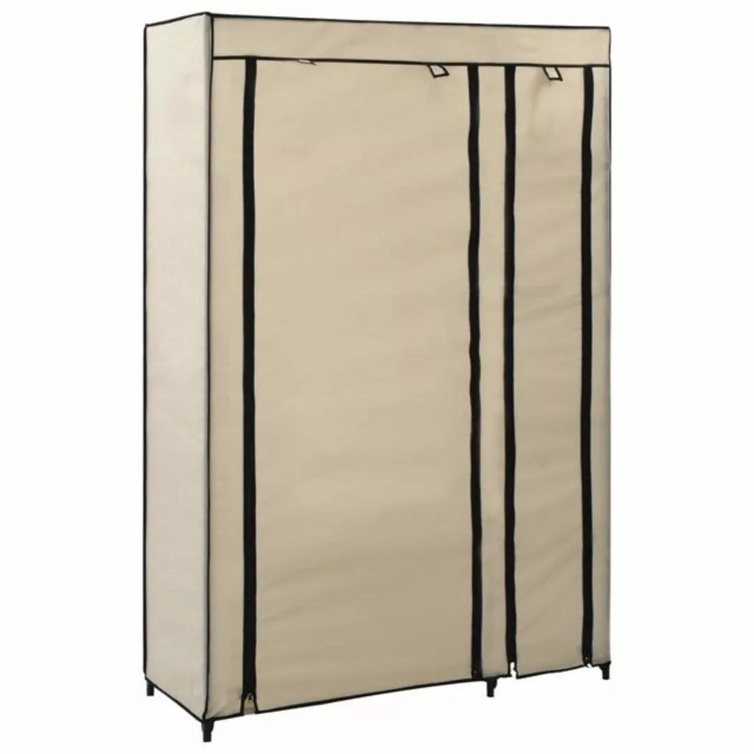 vidaXL Kleiderschrank Kleiderschrank Stoffschrank Faltschrank Creme 110x45x günstig online kaufen