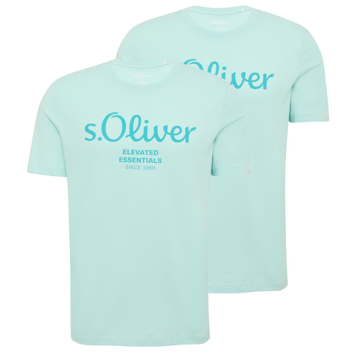 s.Oliver T-Shirt Casual (2-tlg) mit Rundhals-Ausschnitt, günstig online kaufen