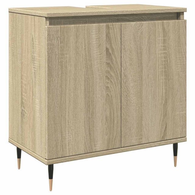 vidaXL Schrankmodule Badschrank Sonoma-Eiche 58x33x60 cm Holzwerkstoff günstig online kaufen