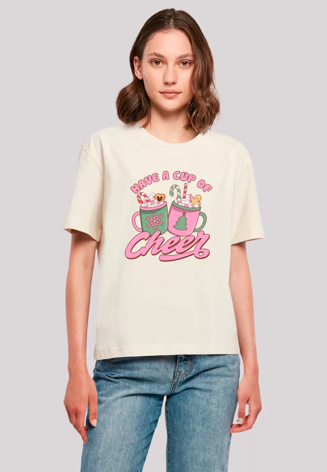 F4NT4STIC T-Shirt "Have a Cup of Cheer Weihnachten", Premium Qualität, Weih günstig online kaufen