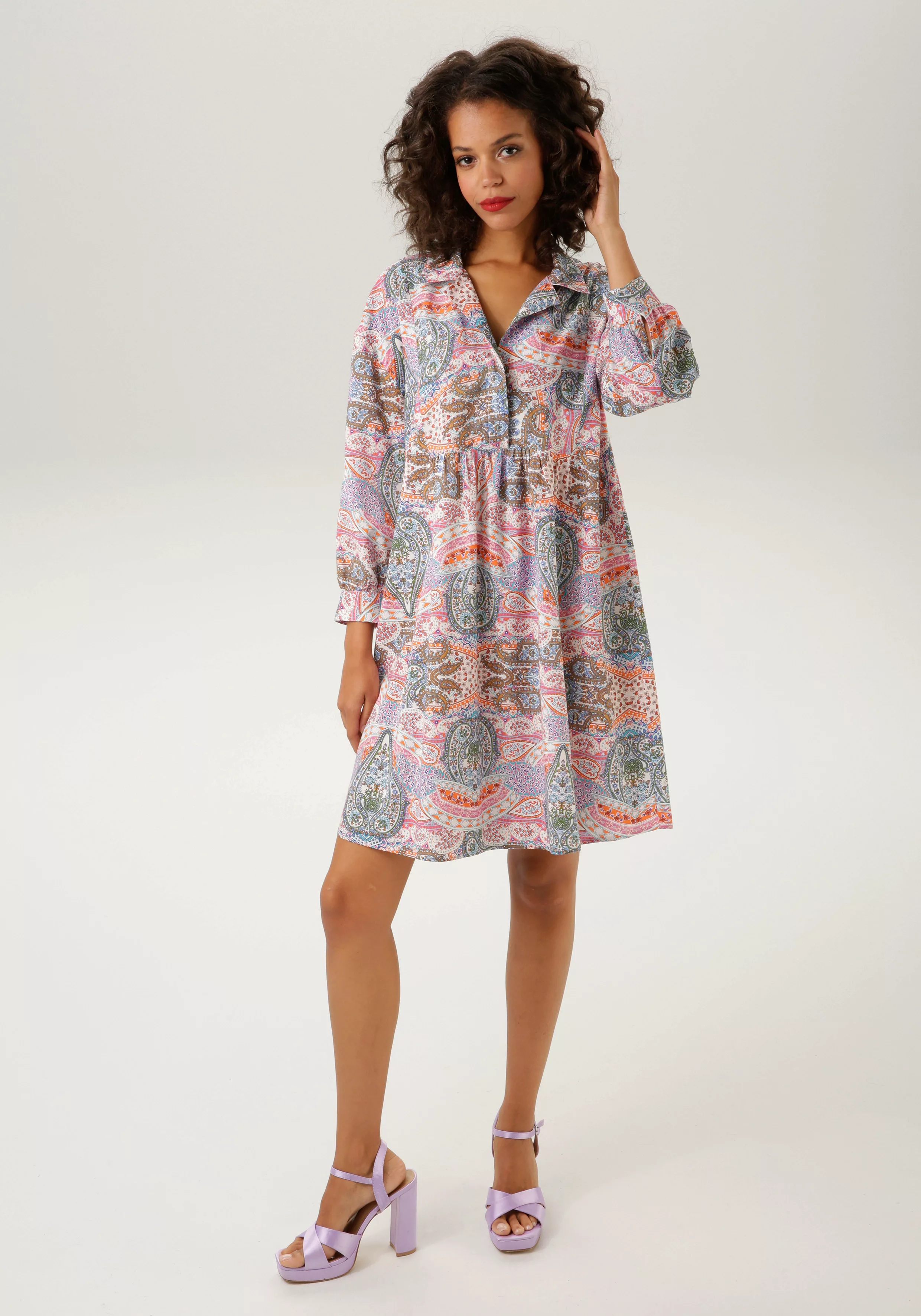 Aniston CASUAL Blusenkleid, mit farbenfrohem Paisley-Druck - NEUE KOLLEKTIO günstig online kaufen