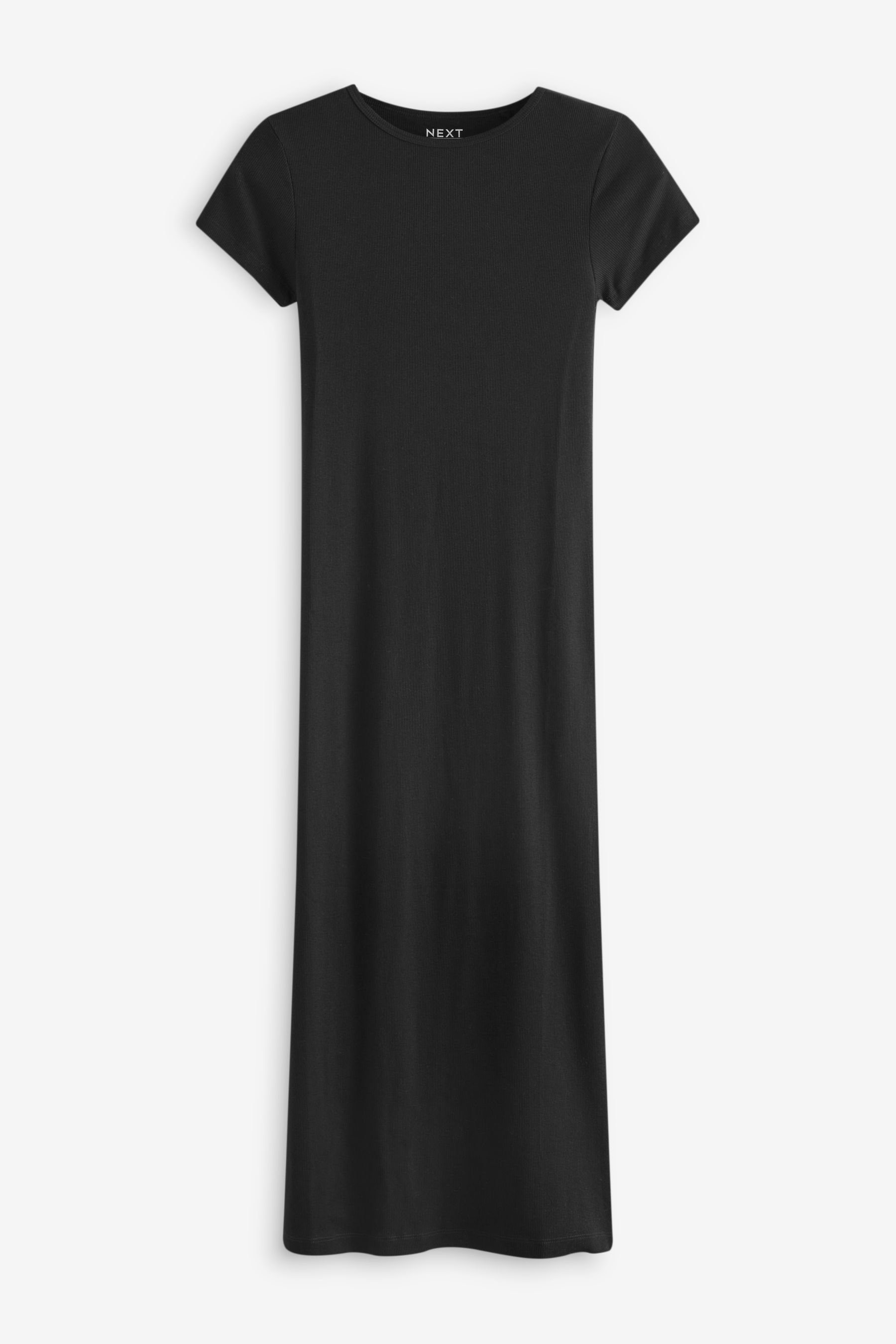 Next Maxikleid Gestuftes T-Shirt-Maxikleid mit Schlitz, günstig online kaufen