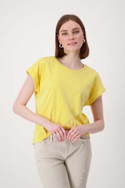 Monari Rundhalsshirt, in angesagter Trendfarbe günstig online kaufen