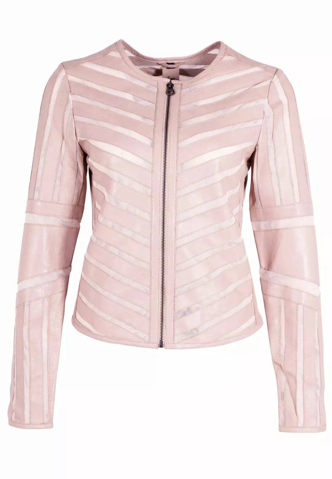 Gipsy Damen Lederjacke GGSuri in rose mit Mesh-Einsätzen günstig online kaufen