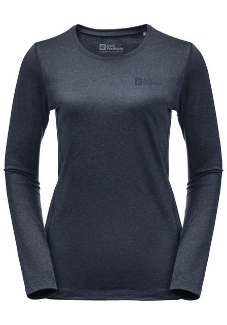 Jack Wolfskin Rundhalsshirt uni regular fit (1-tlg) günstig online kaufen