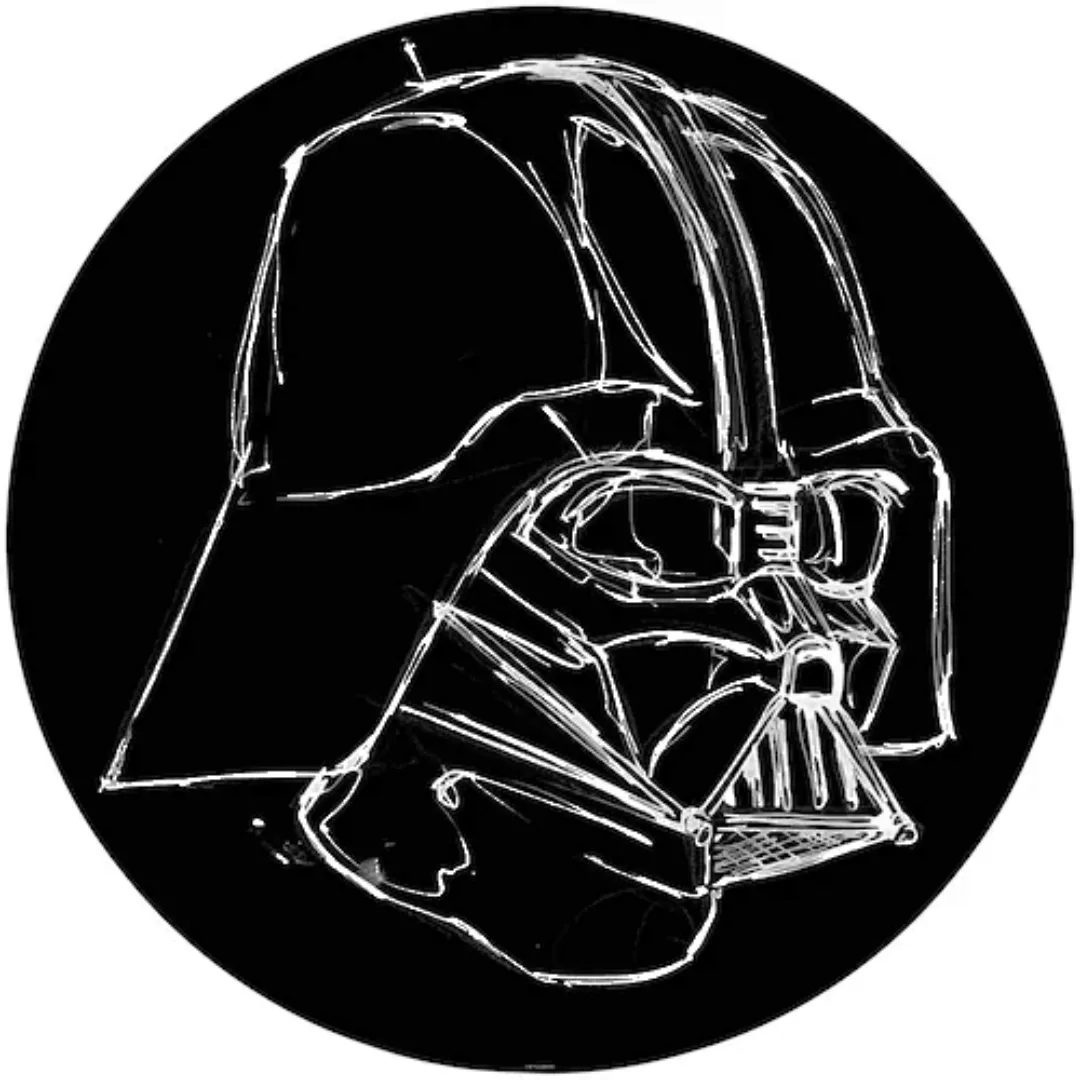 KOMAR Selbstklebende Vlies Fototapete/Wandtattoo - Star Wars Ink Vader - Gr günstig online kaufen