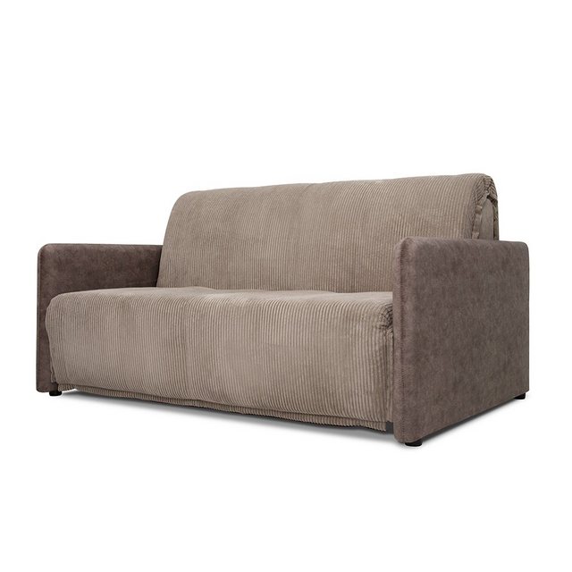 VitaliSpa® Schlafsofa Klappsofa BRIG Braun, mit Stauraum günstig online kaufen