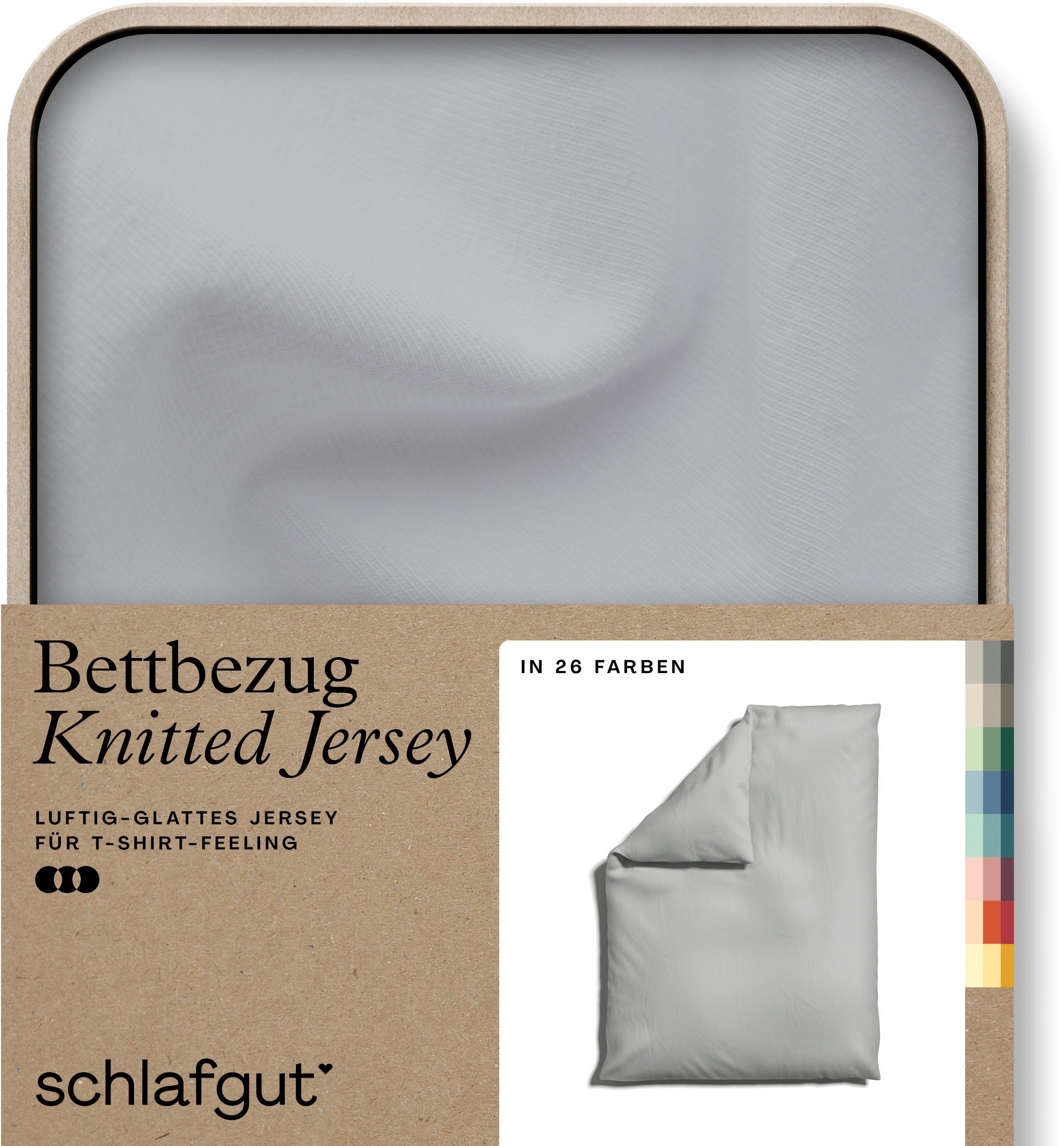 Schlafgut Bettbezug Knitted Jersey uni, aus günstig online kaufen