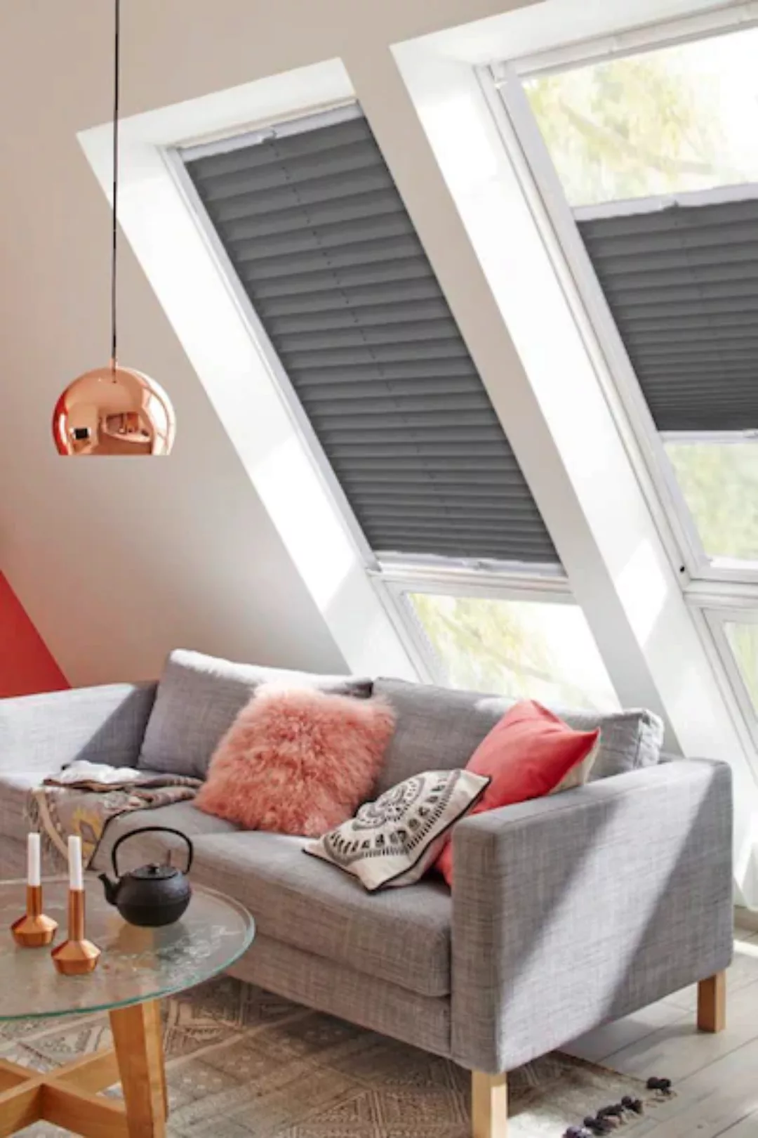 sunlines Dachfensterplissee »Classic Style Crepe«, Lichtschutz, verspannt günstig online kaufen