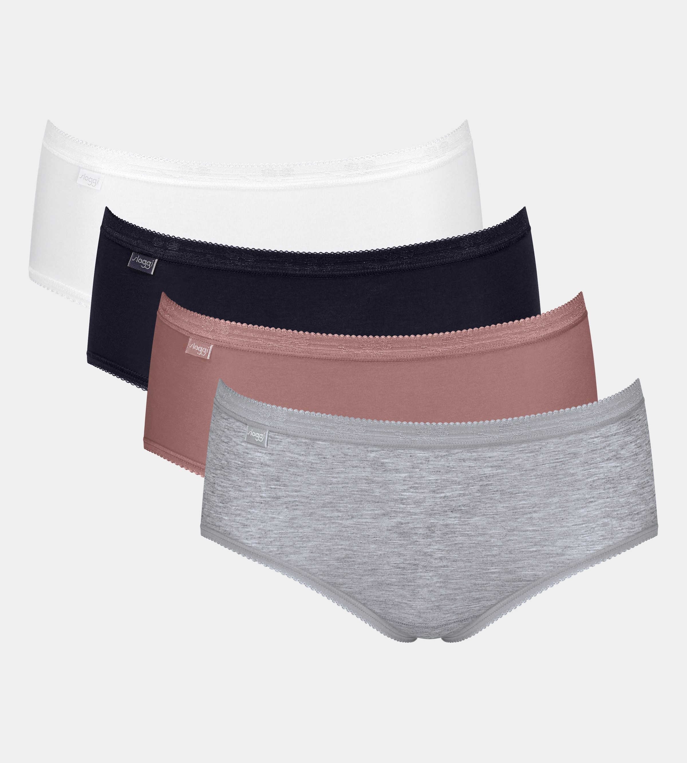 sloggi Midislip "Basic+", (4er Pack), Baumwollmix, elastisch, weiche Nähte, günstig online kaufen