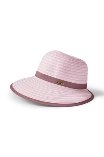 Sonnenhut, Damen, Größe: S-M Erwachsener, Pink, Stroh, by Lands' End, Blass günstig online kaufen