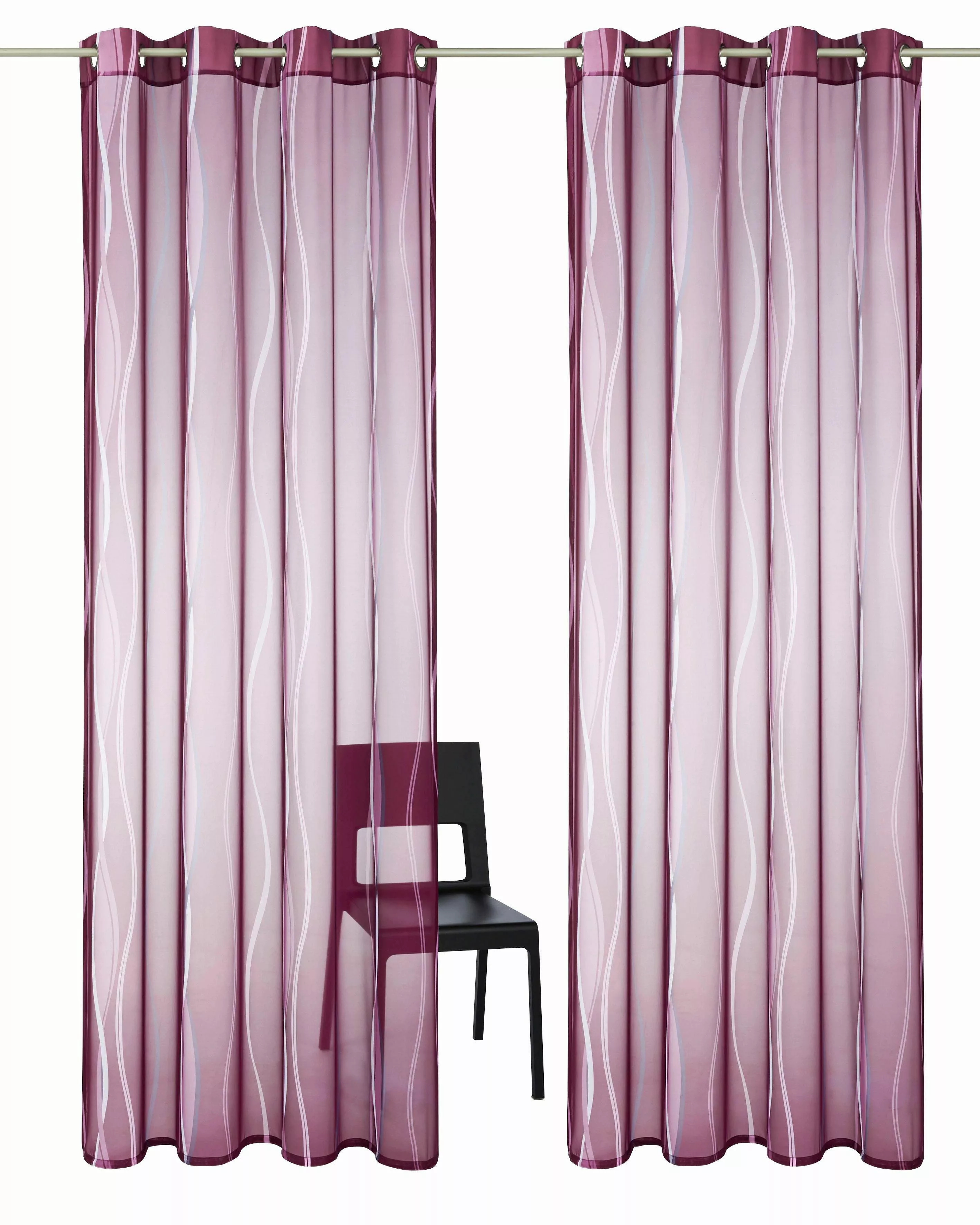 my home Gardine Dimona, Ösen (2 günstig online kaufen