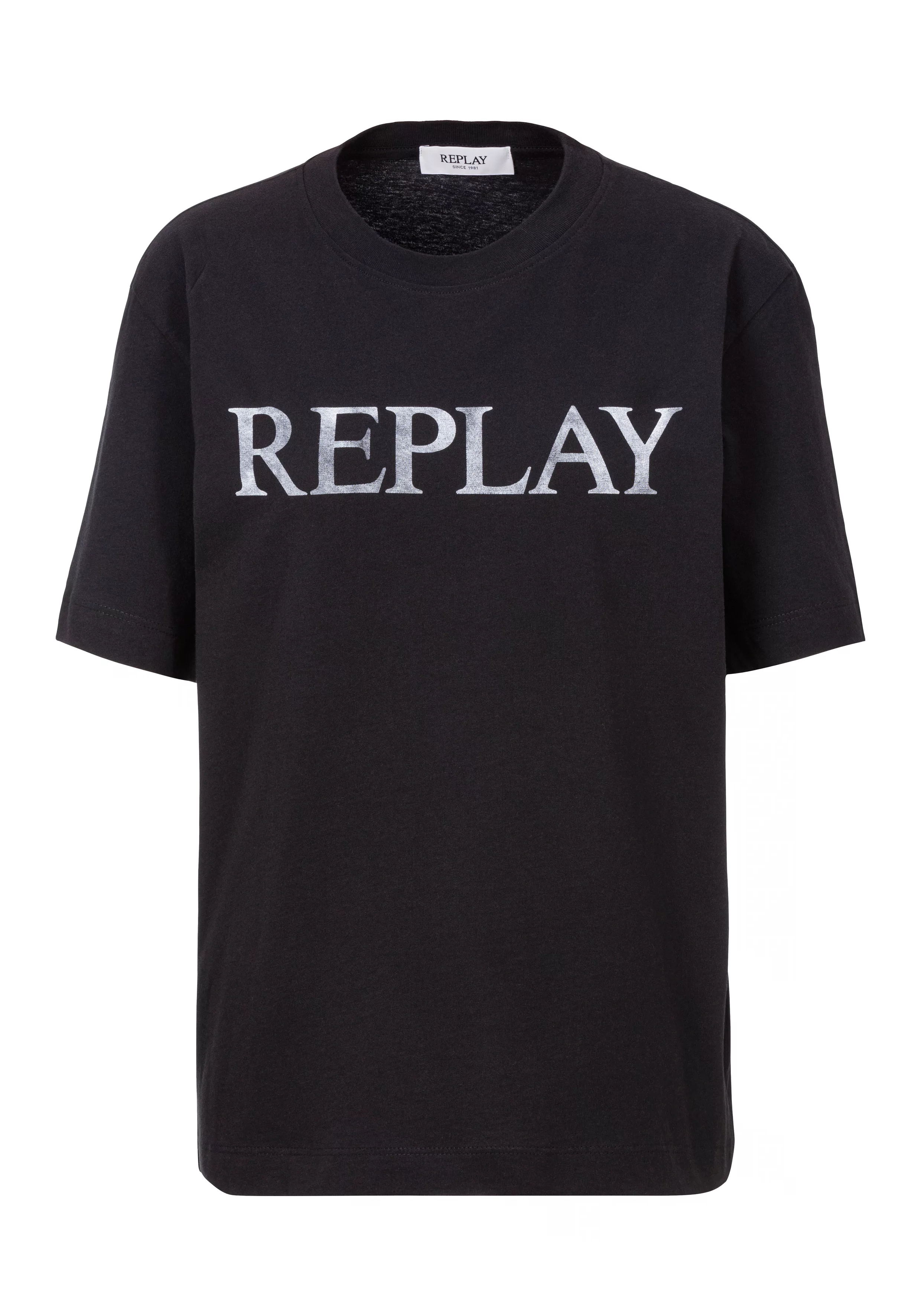 Replay T-Shirt, mit Markenprint vorne günstig online kaufen