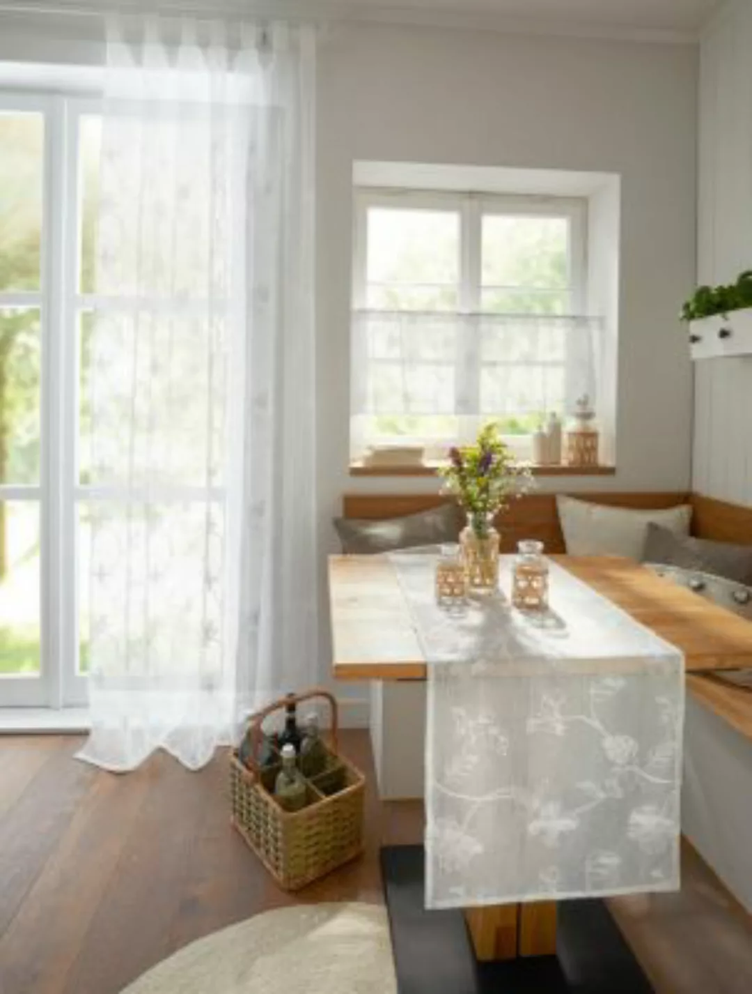 HOME Living Tischläufer SPAR-SET 2x Blütenweiß Tischläufer günstig online kaufen