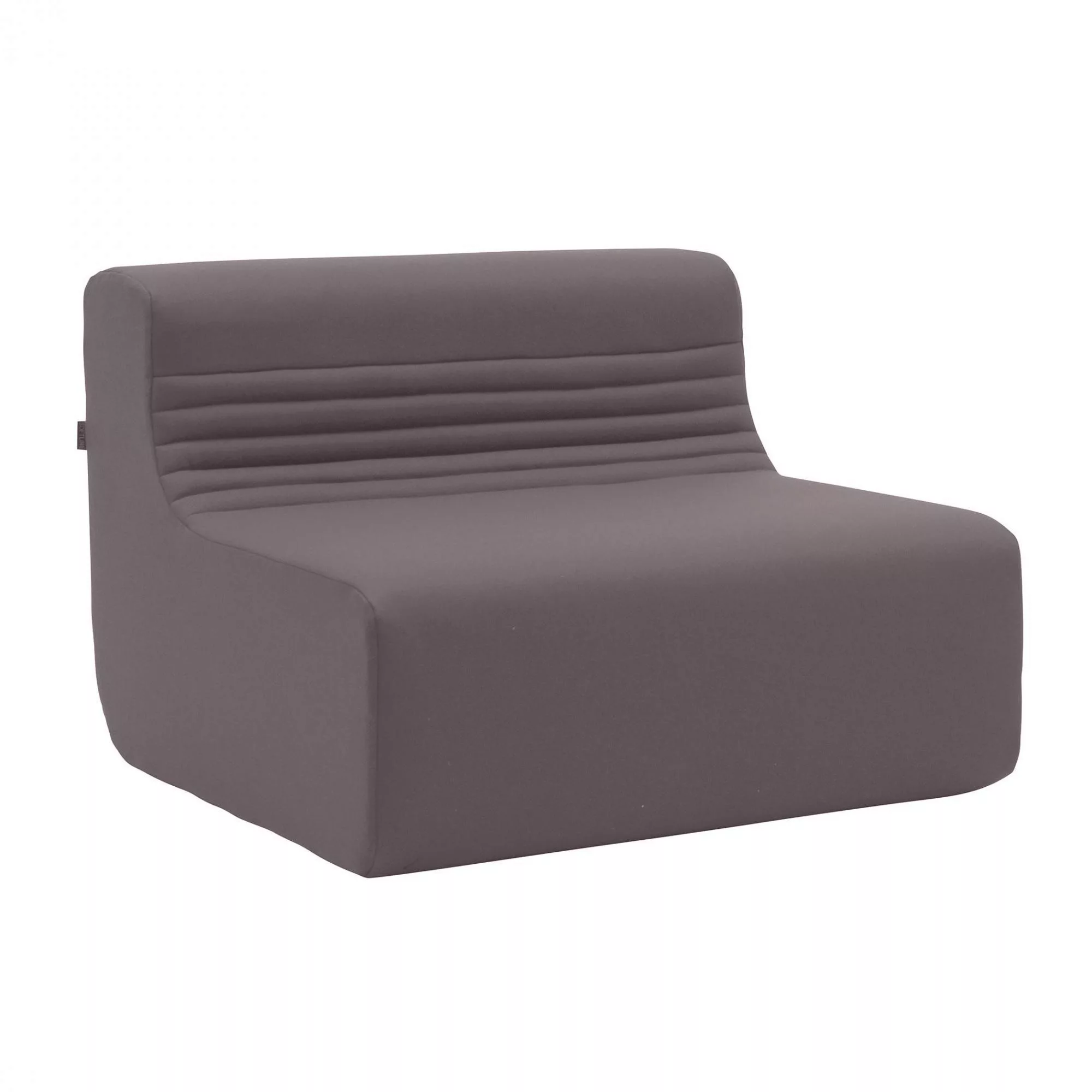 Softline - Loft Outdoor Sofa Mittelmodul - braun-grau/Stoff Tempo Outdoor 2 günstig online kaufen