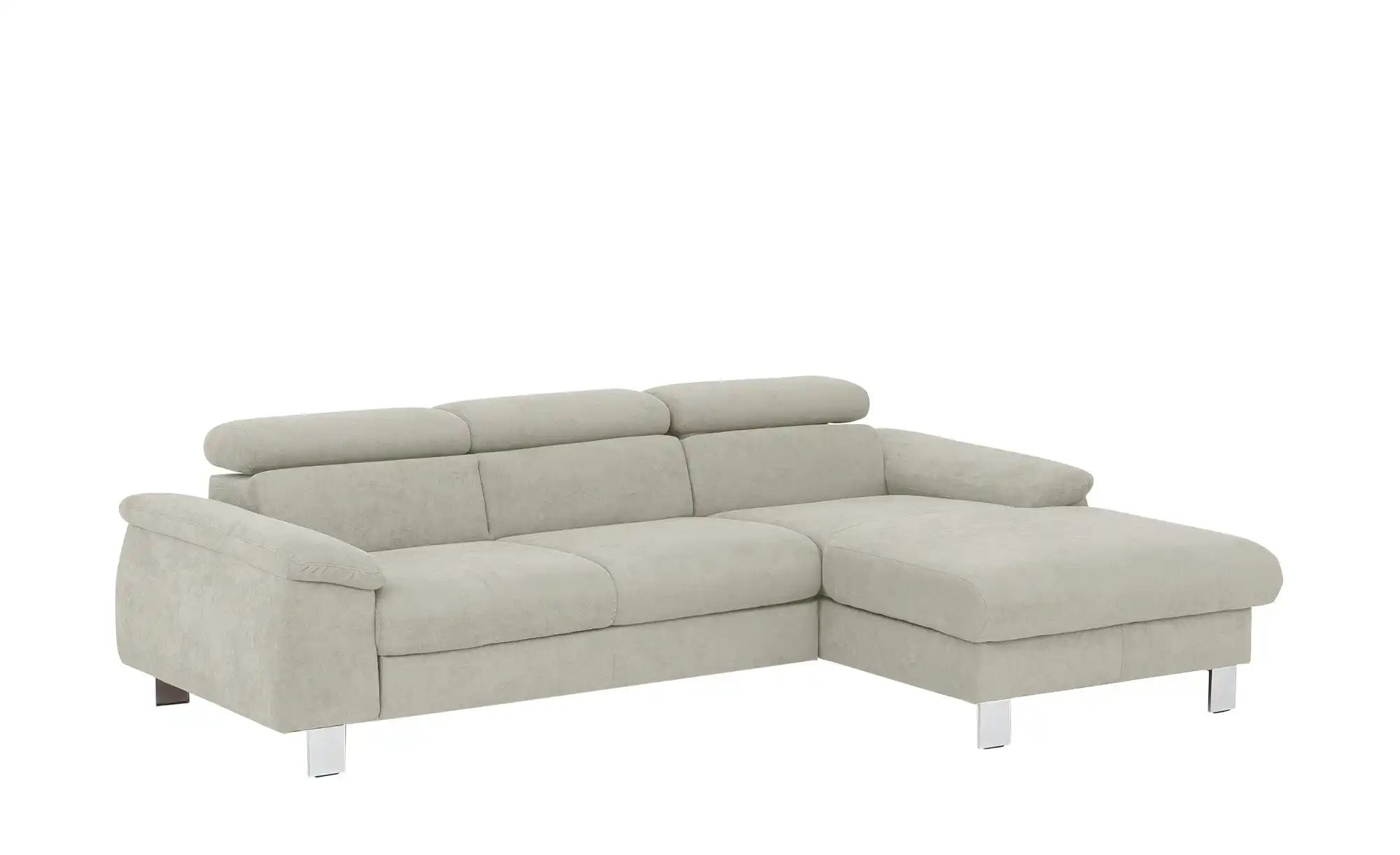 uno Ecksofa aus Velours Micky ¦ creme ¦ Maße (cm): B: 244 H: 72 T: 166 Pols günstig online kaufen