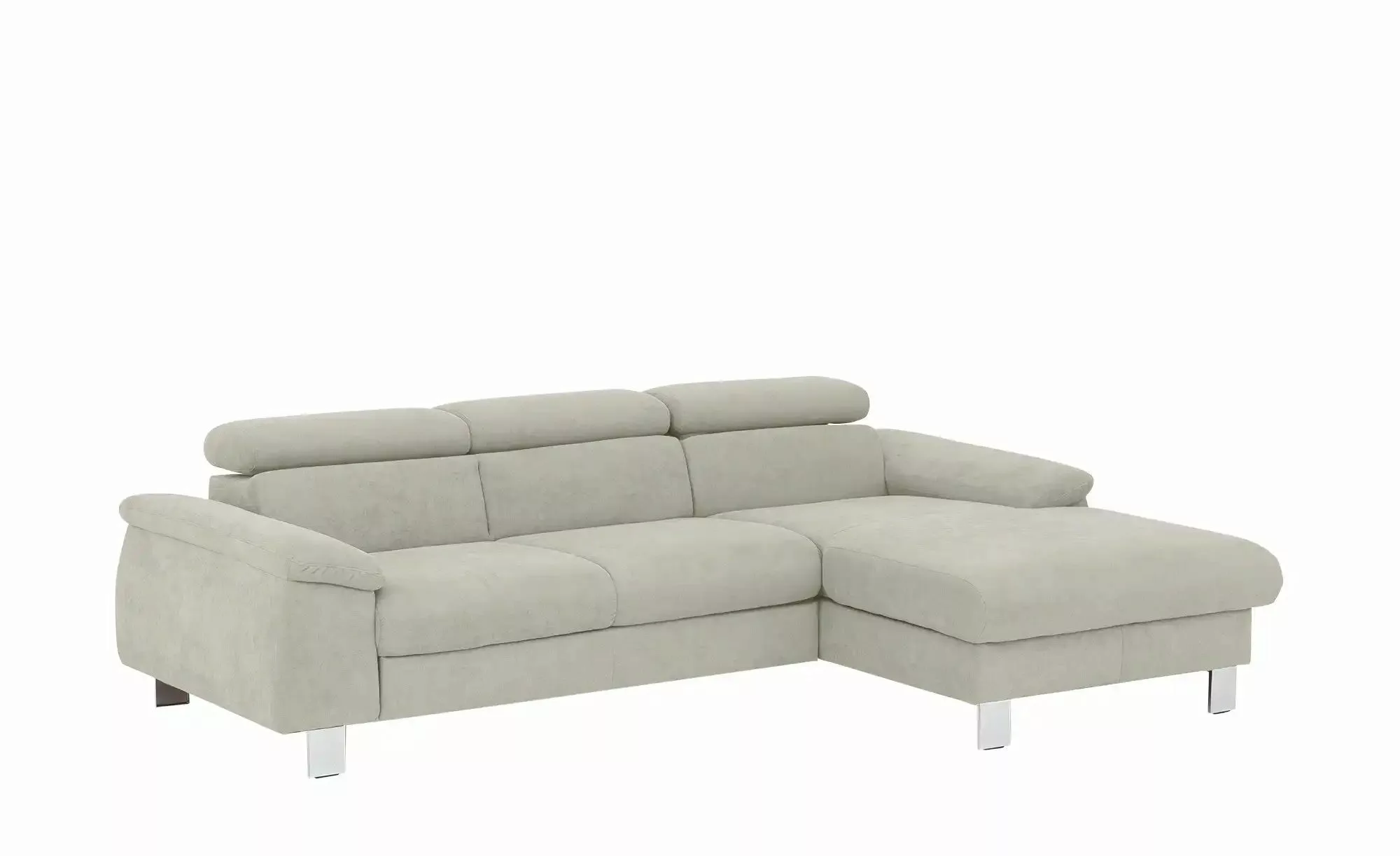 uno Ecksofa aus Velours Micky ¦ creme ¦ Maße (cm): B: 244 H: 72 T: 166.0 Po günstig online kaufen